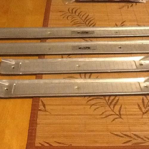 1966 mercury comet cyclone rocker panel scuff plates complete set