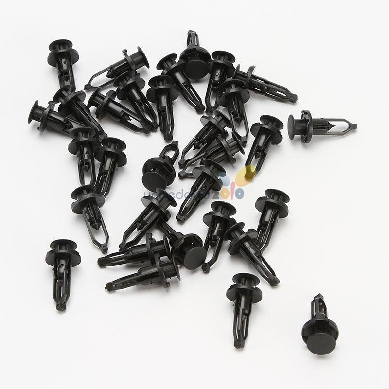 30pcs nylon rivet bumper mud flaps retainer clip fastener for toyota:52161-20010