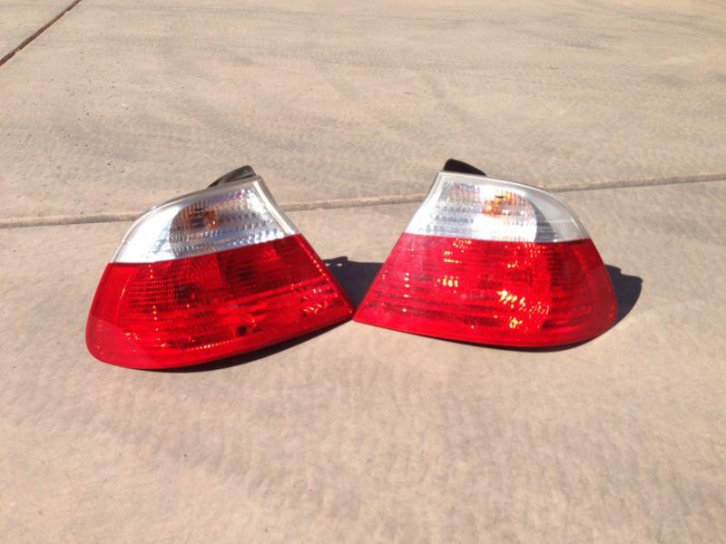 Oem bmw e46 3 series pair  tail lights rear lamps