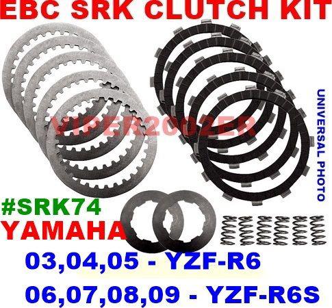 Ebc srk clutch kit yamaha 03,04,05 yzf-r6 & 06,07,08,09 yzf-r6s #srk74