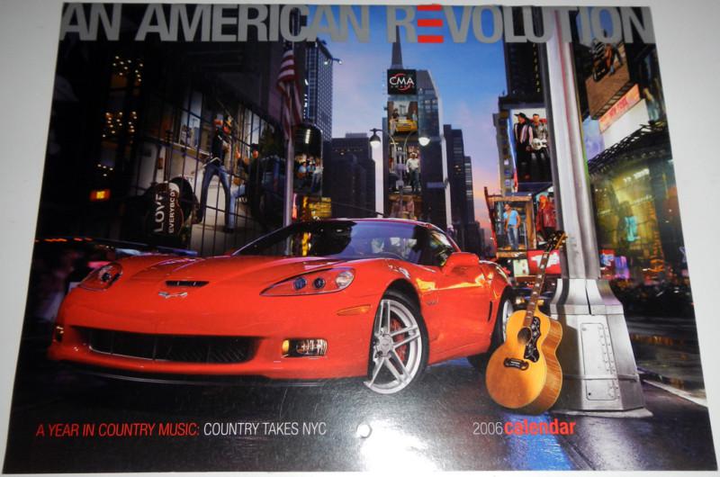 An american revolution 2006 calendar brochure ft chevrolet silverado corvette +