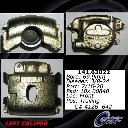 Centric 141.63021 front brake caliper-premium semi-loaded caliper-preferred