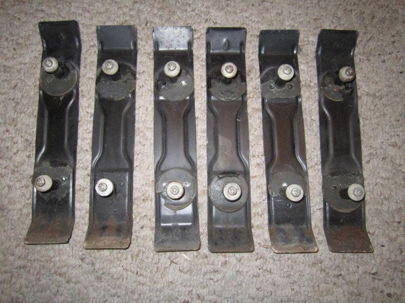 Ford (6) tailgate trim panel mounting brackets  80-84  f150 f250 f350 oem  80-86