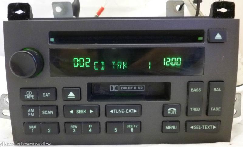 06-07 lincoln town car radio cd cassette player 6w1t-18c868-ae *