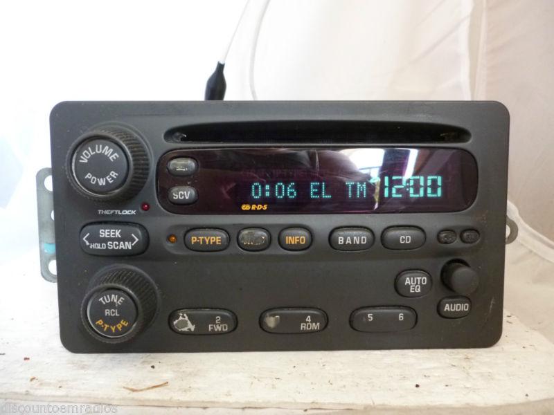 01-04 oldsmobile alero radio cd player 10318437 factory *