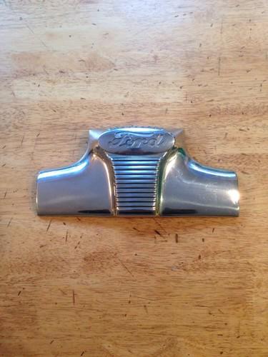 1940's chrome ford emblem hood ornament chrome part# 6a8259 oem