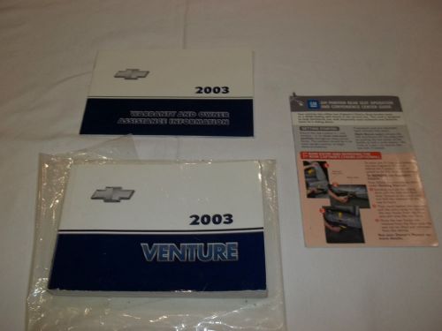 2003 chevrolet venture owner&#039;s manual.3/pc set. / free s