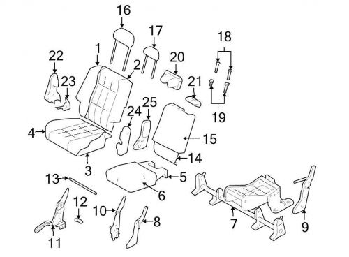 Chrysler oem dodge seat cover 1ms631j3aa image 4