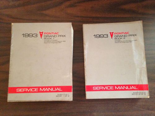 1993 pontiac grand prix service manual -- book 1 &amp; 2