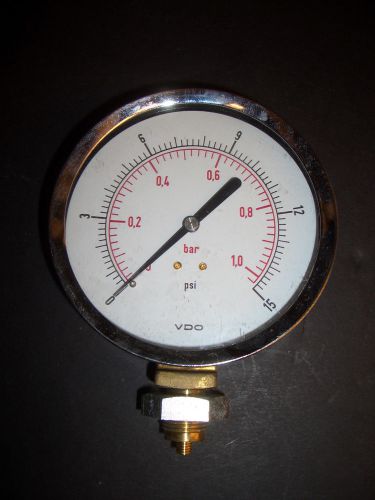 4 inch vdo 15 psi / 1 bar gauge