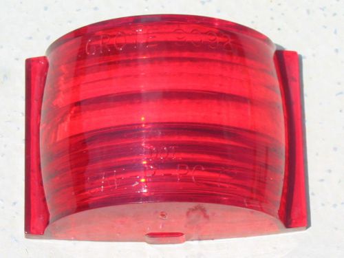 Nos vintage grote 9092 red light lens side marker trailer camper semi taillight