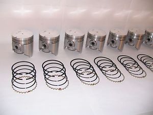 Pistons with rings 1955 pontiac 287 hydra-matic 8 to 1 compression 287 ci v8