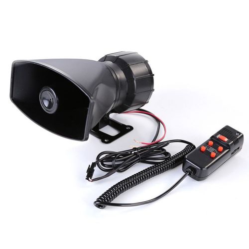 Car suv van 60w police air horn pa 5 tone siren 300db super loud speaker system