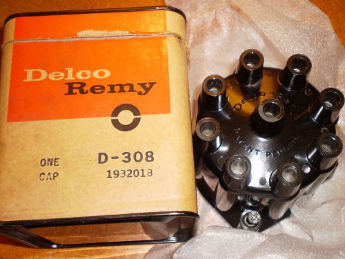 Nos delco remy d308 patent pending no &#039;r&#039; distributor cap 1932018