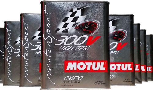 Motul 300v high rpm 0w20 6x2l 2l (2.1qt)