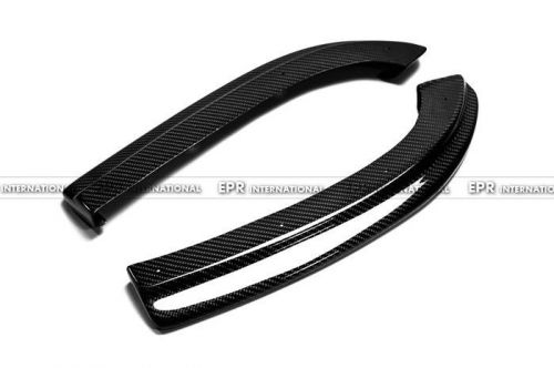 Style jdm rear bumper extension splitter spat for evolution evo 9 carbon fiber