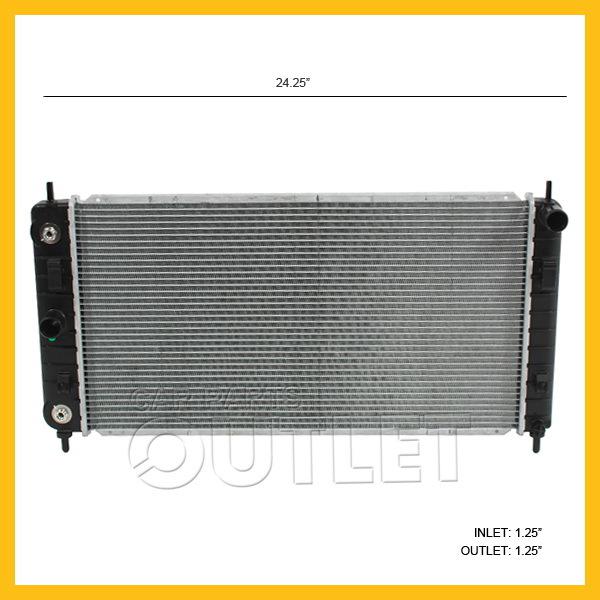 07-09 pontiac g6 radiator 3.6 v6 gtp gxp 08-10 malibu aura 2.4 l4 ltz hybird a/t