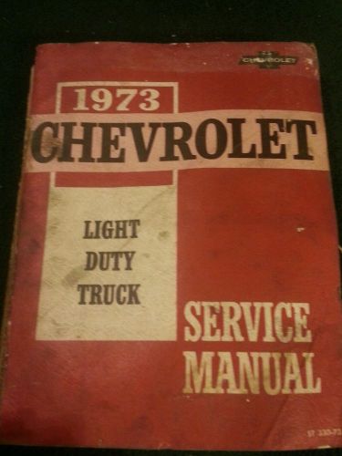 1973 chevrolet service manual