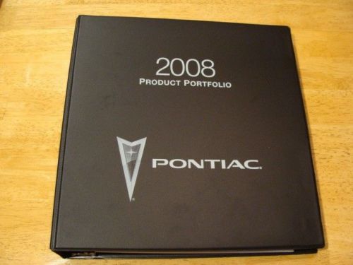 2008 pontiac product portfolio brochure ad~w/ g8~solstice~grand prix~&amp; more~rare