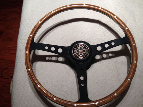 Jaguar e type vintage steering wheel ,horn center and hub