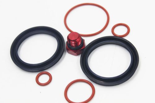 Fuel filter base seal kit for 6.6l chevy duramax engines with red relief screw