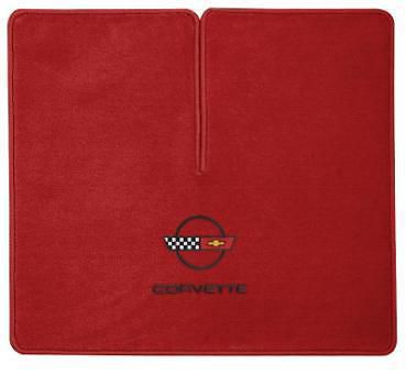 Corvette 84-90 c4 embroidered double logo cargo mat coupe