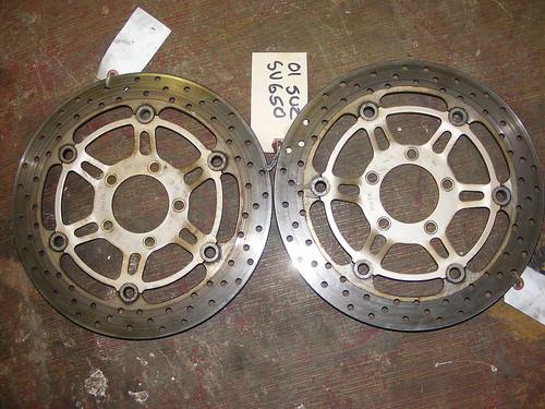 01 suzuki sv650  sv 650  front brake rotors