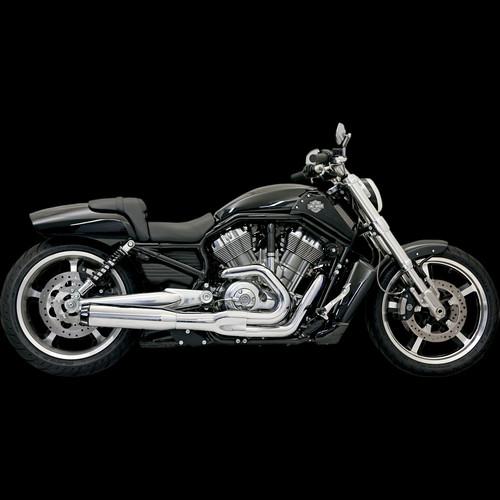 Road rage ii b1 power exhaust systems, chrome for 2007-2011 harley v-rod