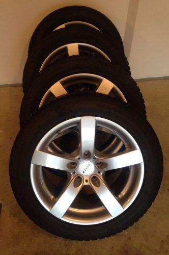 4 used  nokian hakkapeliitta studded winter snow tires 225/50 r17. 98t xl.