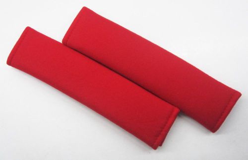 1 pair x car comfortable seat belt shoulder pads cover / red