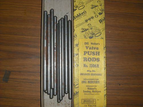 1961 mercury valve push rods