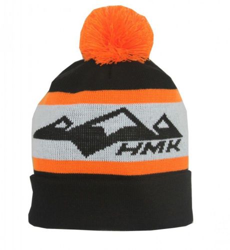 Hmk snowmobile gear knit pom beanie black - hm5pomb