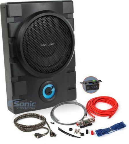 Planet audio p8uaw 800w 8&#034; amplified low profile subwoofer system w/ kit