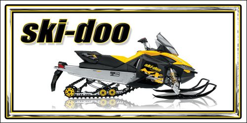 Ski doo snowmobile racing snocross garage banner - mxz sled