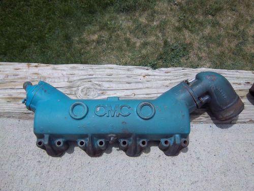 Oem omc  exhaust manifold and riser port and starboard 908720 908721 908719 ford