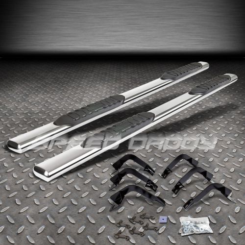 09-15 dodge ram 1500 ds/dj quad cab truck stainless 5&#034;oval nerf chrome step bars