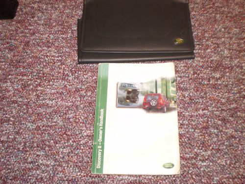 2002 land rover discovery 2 suv owners manual book guide case all models