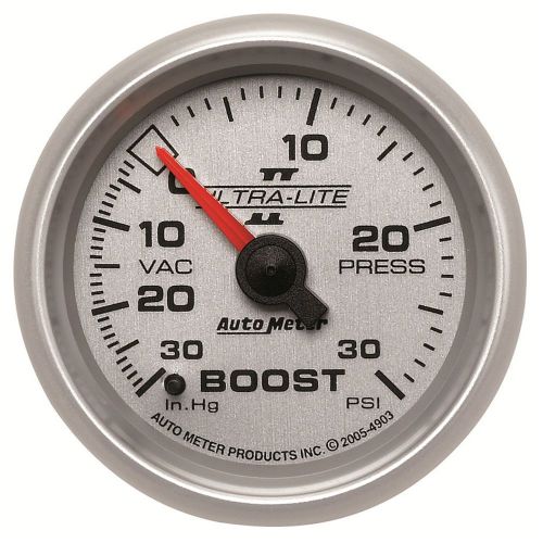 Auto meter 4903 ultra-lite ii; mechanical boost/vacuum gauge