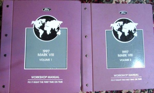 Ford 1997 lincoln  mark viii, volume 1 &amp; 2, original factory