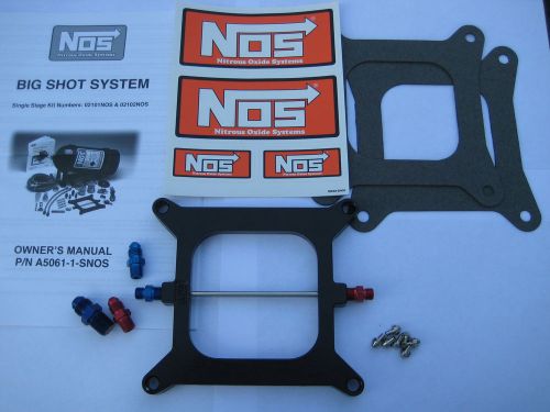 Nos/nitrous/nx/zex/edelbrock/ nos bigshot holley 4150 plate kit 175-400hp-new!