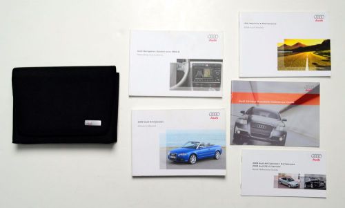 2008 audi s4 cabriolet manual nav booklet oem b7 nice!