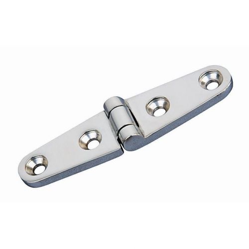 Aisi 316 stainless steel marine boat deck cast strap hinge, 4&#034; x 1&#034;