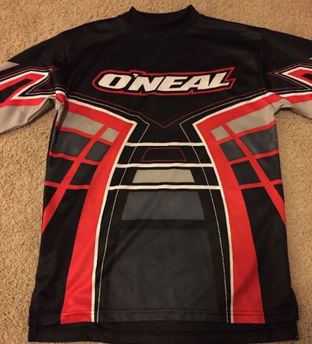 O&#039;neal motocross racing jersey kids boys xl red black mx motorcycle euc