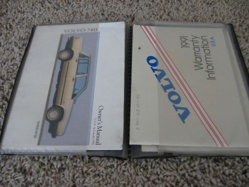 Volvo 740 turbo owners manual rare warranty service supplement handbook gle 760