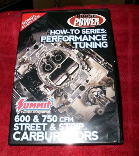 Summit performance tuning 600 &amp; 750 cfm street &amp; strip carburetors dvd