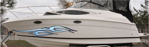 Boat vinyl decals tribal chrome marine vehicle auto graphics 8ft