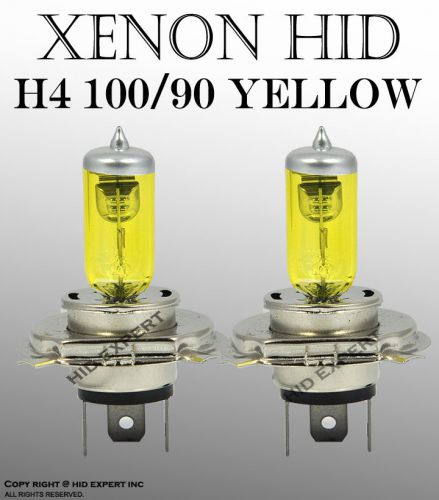 Icbeamer h4 9003 100w x2 high low beam xenon hid replacement yellow li qj5659