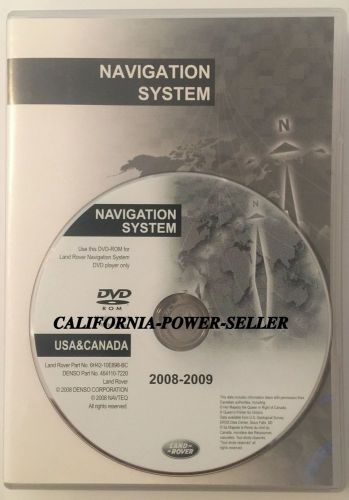 2009 update map disc disk dvd navigation nav usa &amp; canada range rover l322 05-09