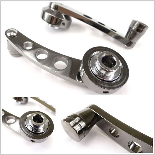 2pcs 4.7&#034; chrome billet aluminium vehicles window/door glass winder crank handle