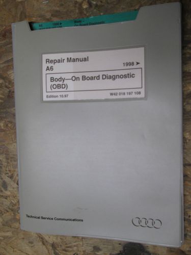 1998 audi a6 body on board diagnostics obd factory service manual repair shop